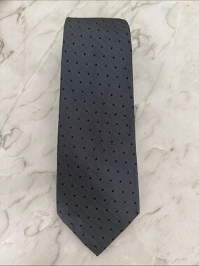 Calvin Klein Collection Classic Black and pewter Textured Men’s Tie